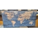 Map of the World Wall Art Canvas 60" x 30"