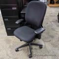 Black Steelcase Leap 1 Adjustable Ergonomic Task Chair