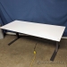 Knoll Powered White Sit Stand Straight Desk 70" x 29"