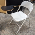 NPS Grey Folding Chair Student Desk w/ Tablet Arm
