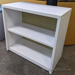 Knoll White Metal Bookcase w/ Adjustable Shelf
