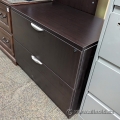Espresso 2 Drawer Wood Lateral File Cabinet
