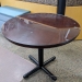 Glass Top Autumn Maple 36" Round Meeting Conference Table