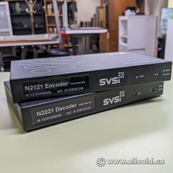 Set of SVSi N2121 Encoder & N2221 Decoder Networked AV Equipment
