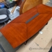 96x42 Autumm Maple Boat Shaped Boardroom Table