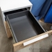 Teknion White & Medium Maple 3 Drawer Pedestal File Cabinet