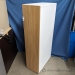 Teknion White & Medium Maple Narrow Wardrobe Tower Cabinet