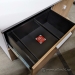 Teknion White & Medium Maple 2 Door/Drawer File Storage Cabinet