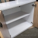 Teknion White & Medium Maple 2 Door/Drawer File Storage Cabinet
