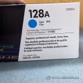 HP 128A (CE322A) OEM Cyan Laser Toner Cartridge NIB