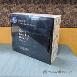 HP 304A Cyan/Magenta/Yellow LaserJet Toner Cartridge Tri-Pack