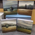 Set of 4 Canvas Wall Art "Fields" by Henry