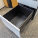 Artopex Pale Blonde 2 Drawer Pedestal File Cabinet, Grey Cushion