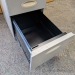 Steelcase Beige Rolling 3 Drawer Pedestal File Cabinet