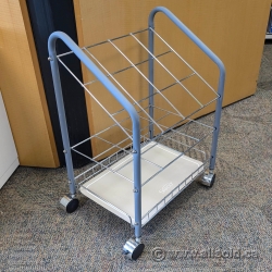 Safco Metal Rolled Map Plan File Storage Stand, 12 Compartment