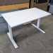 Ikea White Crank Height Adjustable Sit Stand Office Desk 47 x 27