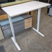 Ikea White Crank Height Adjustable Sit Stand Office Desk 47 x 27