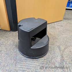 Black Rubbermaid Rolling Step Stool