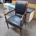 Vintage Style Wood Guest Chair w/ Nailhead Trim