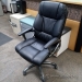 Black Leather Executive Boardroom Conference Task Chair