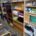 Brown Bookshelf Bookcase w/ Adjustable Shelves 36 x 13 x 71