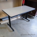 Grey Training Table w/ Black Legs 48 x 24