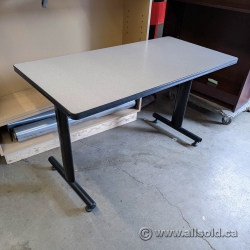 Grey Training Table w/ Black Legs 48 x 24