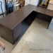 Espresso Office L-Suite Desk w/ Drawer Storage
