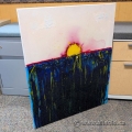 Sunrise Over the Water Wall Painting