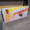 Multi Colour Streaks and Splats, White Background Wall Painting