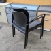 KI Furniture Rapture Black Stacking Guest Chair, Low Seat Height