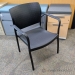 KI Furniture Rapture Black Stacking Guest Chair, Low Seat Height