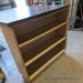 Tall Grey Workstation Desk w/ Blonde Shelving