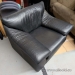 Black Leather Lounge Sofa Armchair