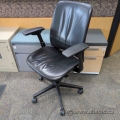 Steelcase Amia Black Leather Ergonomic Office Task Chair