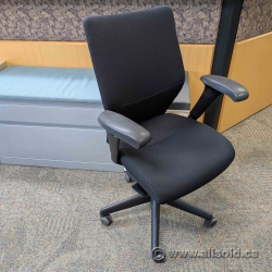 Keilhauer Tom Black Mid Back Fabric Office Task Chair