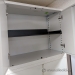 White 2 Door Storage Cabinet with Upper 2 Door Storage