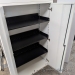 White 2 Door Storage Cabinet with Upper 2 Door Storage