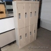 Bank of 8 Doors, Beige Double Tier Storage Locker