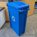 Rubbermaid Slim Jim Recycling Container Bin w/ Lid - 23 Gallon
