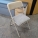 Set of 4 COSCO Tan & Grey Folding Vinyl Table and Fabric Chairs