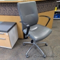 Krug Dorso T-Line Grey Leather Mid Back Office Task Chair