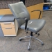 Krug Dorso T-Line Grey Leather Mid Back Office Task Chair