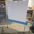Knoll Scribe Rolling Double Sided Whiteboard w/ Blue Frame 48x47