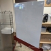 Knoll Scribe Rolling Double Sided Whiteboard w/ Red Frame 36x47