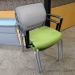 SitOnit Focus Grey Mesh and Green Seat Stacking Side Guest Chair