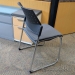 Global Sonic Black & Grey Stacking Sleigh Guest Chair