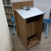 Teknion Thesis Mobile Rolling Lectern Podium w/ Power, Storage