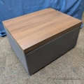 Artopex Downtown Grey Soft Lounge Square Table w/ Chestnut Top