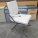 White Leather Guest Chair w/ Chrome Frame